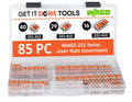 WAGO 221 Series 85pc Lever Nuts Wire Connector Assortment with Case